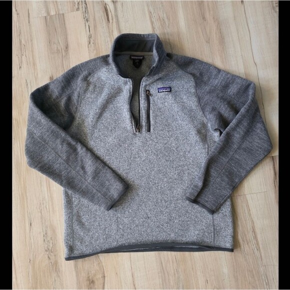 Mens Patagonia® Worn Wear M's Better Sweater® 1/4-Zip Sweater Pullover Sz L - Picture 3 of 11
